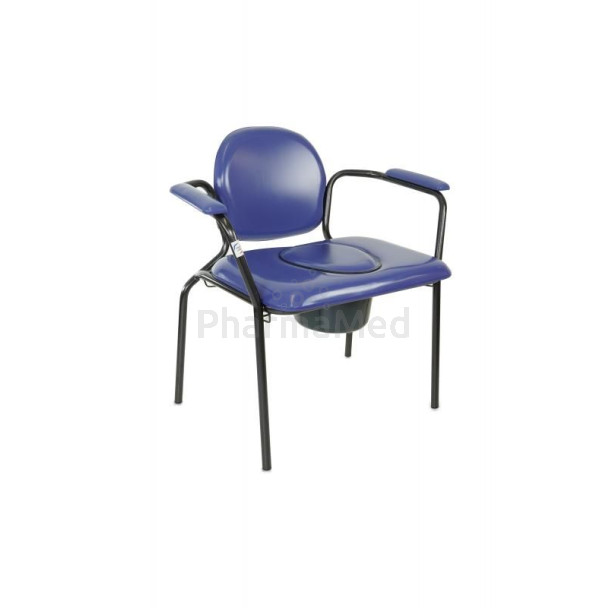 Chaise percée ergo XL vinyl bleu<160kg