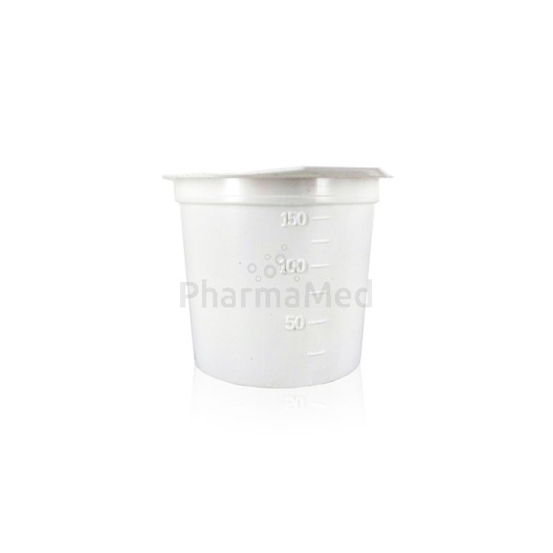 Crachoir plastique avec couvercle 150ml - 1pc