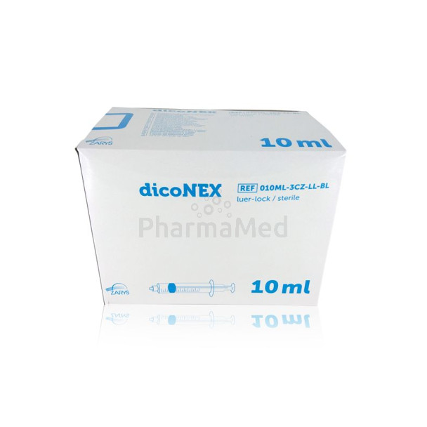 Seringues ZARYS dicoNEX 10ml sans latex/100pc