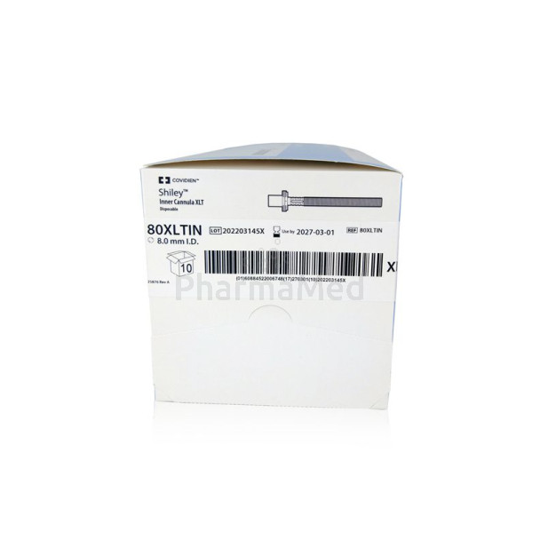 Canule trachéo XLT extra longues 8.0mm 100mm - 10pc