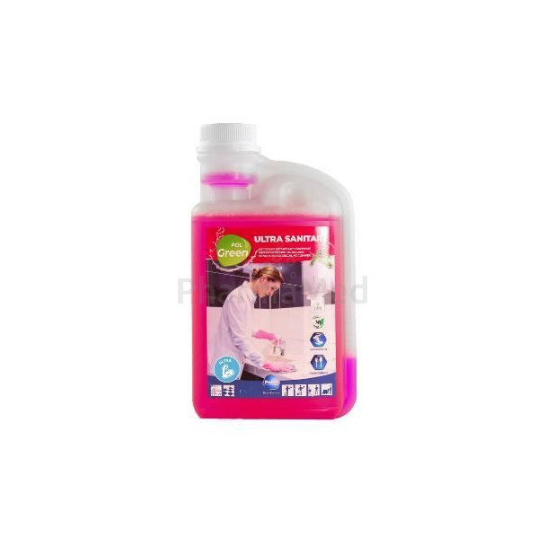 Polgreen Ultra Sanitary - Nettoyant détratrant éco sanitaire - 1L