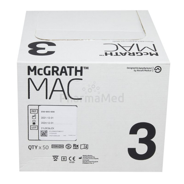 McGrath Mac lames laryngo. stériles T3 (50pc)