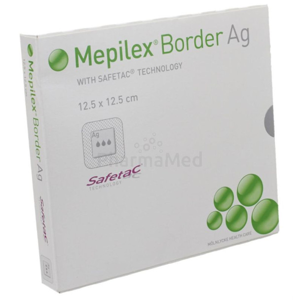 MEPILEX BORDER AG 12,5x12,5cm ..........(5pc)