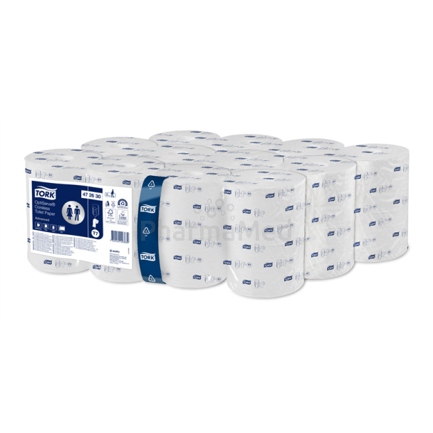 Papier toiletteTORK OptiServe compact Adv 2 plis 94.3m T7 - 24rl