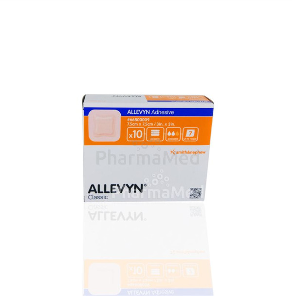 ALLEVYN ADHESIVE 7,5x7,5cm - 10pc