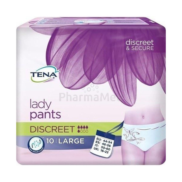 TENA LADY Pants Discreet Plus Large - 10pc