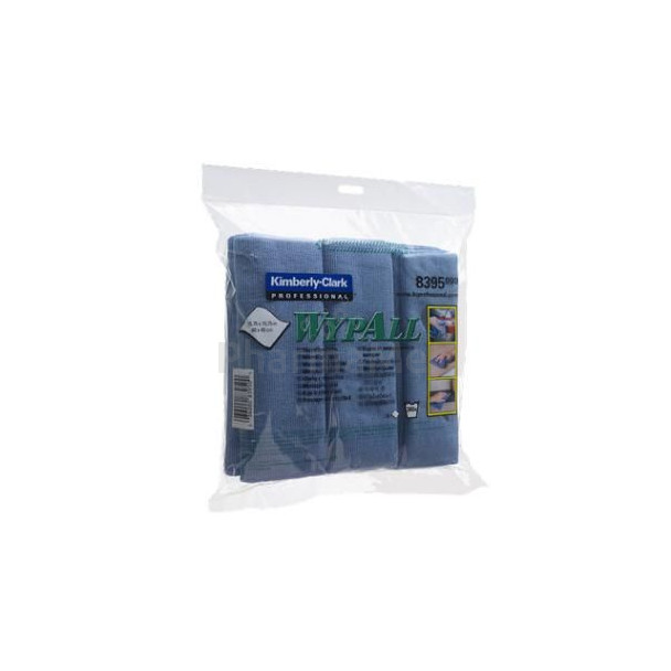 WYPALL Lavette microfibre bleue 40x40cm - 1pc
