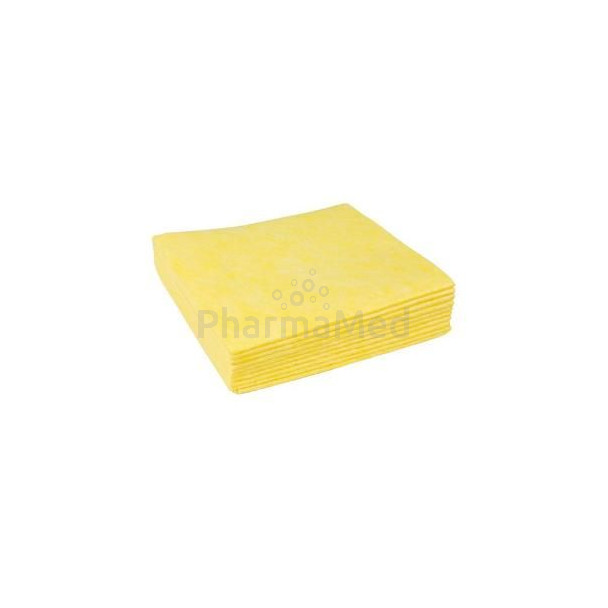 Lavette viscose 38x40cm 145gr jaune - 1pc