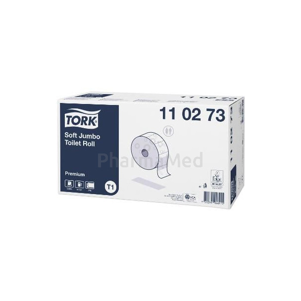 Pap. hyg. JUMBO TORK T1 360m 2plis - 6rlx