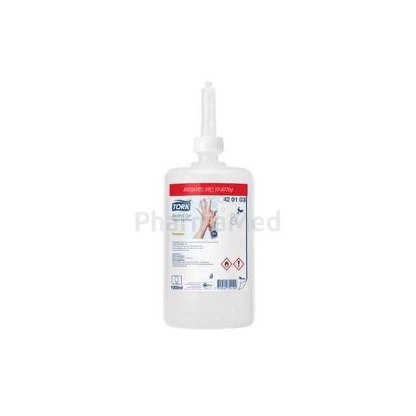 TORK Ongeparfumeerde hydroalcoholische handgel - 1L