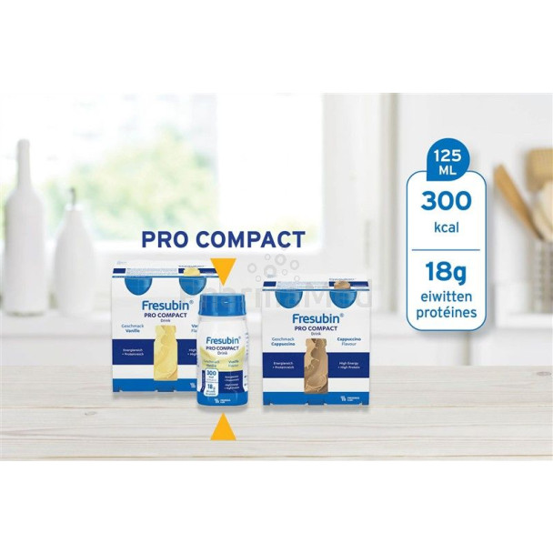 Fresubin Pro Compact Drink - Cappuccino - 4x125ml