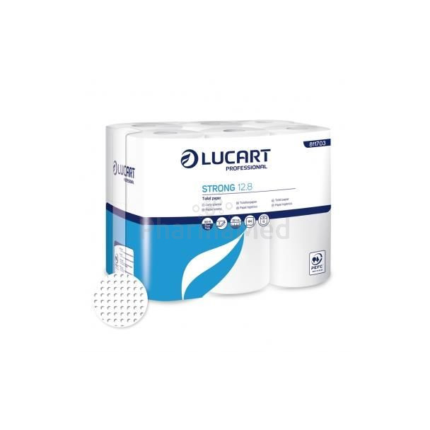 Papier hygiénique blanc 2plis Lucart Strong - 96 rlx