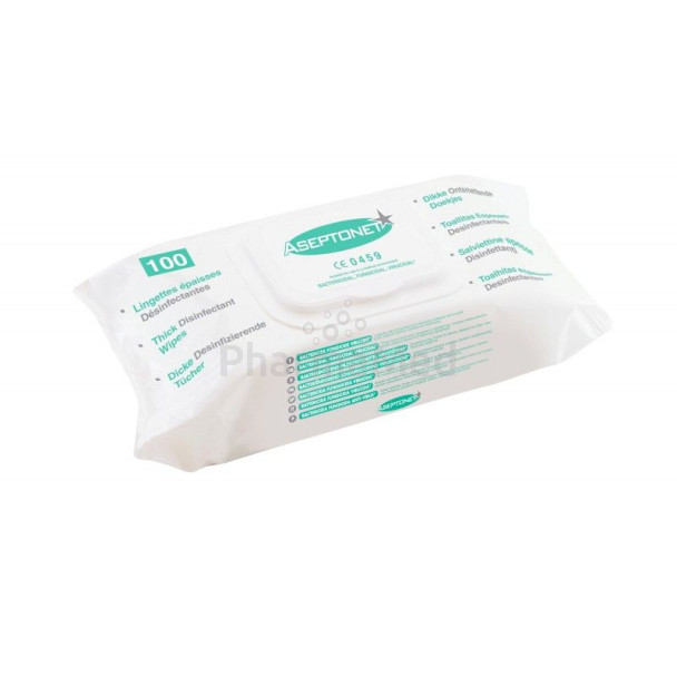 Lingettes G.M. ASEPTONET pack - 18x20cm - 100pc
