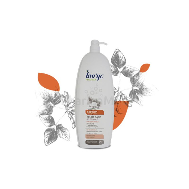 LOV'YC Gel douche - atopic peaux sensibles - 2L + pompe