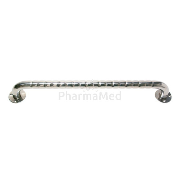 Barre murale striée en inox - 40cm