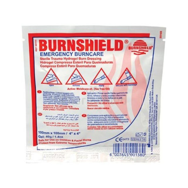 BURNSHIELD compresse hydrogel 10x10cm ..(1pc)