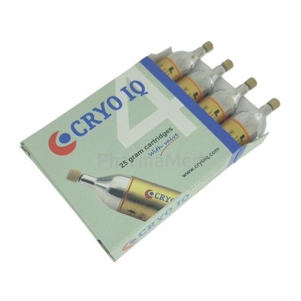 Pack de 4 cartouche CryoIQ + valve N2O 25gr