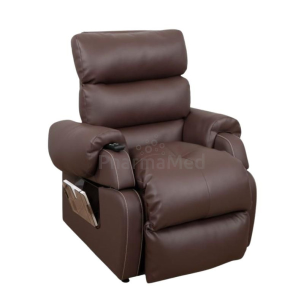 Fauteuil releveur 2 moteurs COCOON G1 L50-P45/55 - chocolat