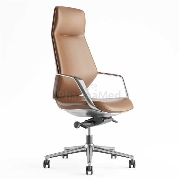 Farsund - Chaise de bureau marron cognac