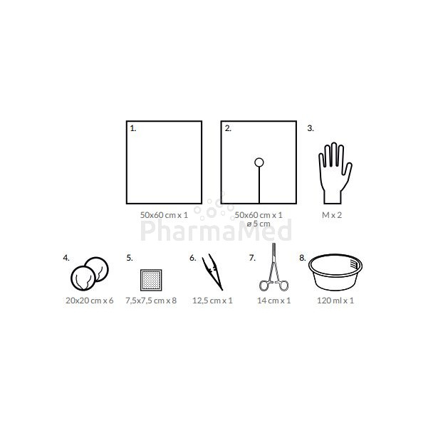 Kit de Cathétérisation Vésicale ZARYS -20pc