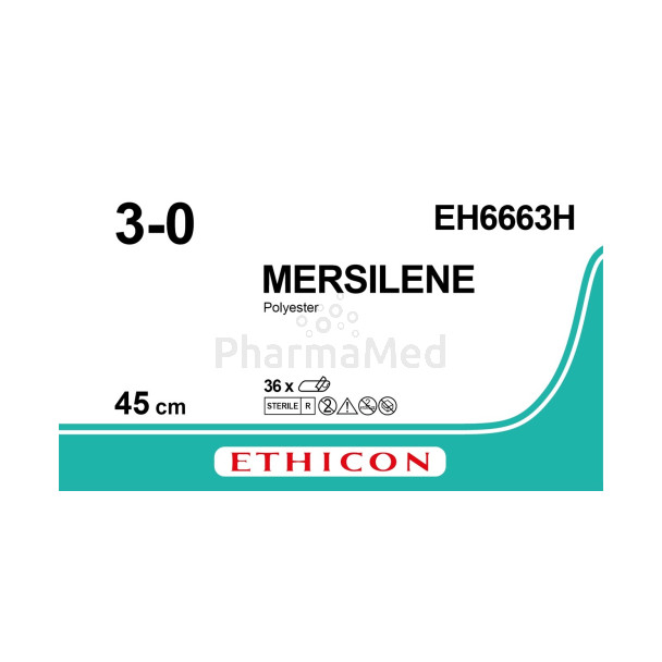 MERSILENE 3/0 EH6663H 45cm - 3 draden