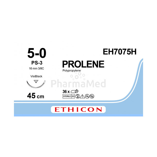 PROLENE 5/0 EH7075H PS-3 45cm - 36fils