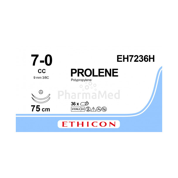PROLENE 7/0 EH7236H CC 75cm - 36fils