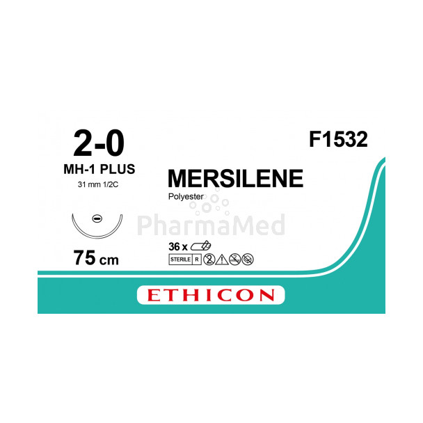 MERSILENE 2/0 F1532 MH-1 Plus 75cm - 36draden