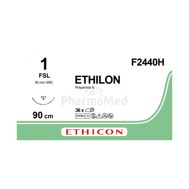 ETHILON 1 F2440H FSL 90cm - 36fils