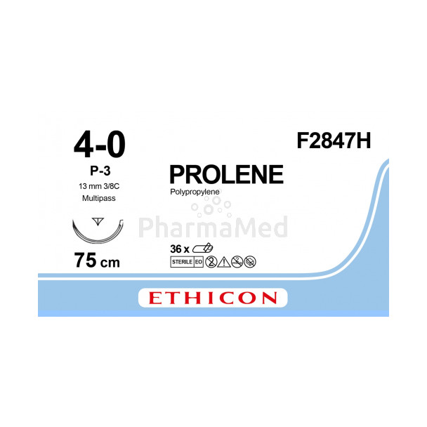 PROLENE 4/0 F2847H P-3 75cm - 36fils