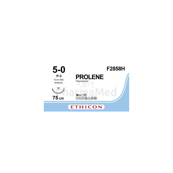 PROLENE 5/0 F2858 P3 75cm 13mm- 36draden
