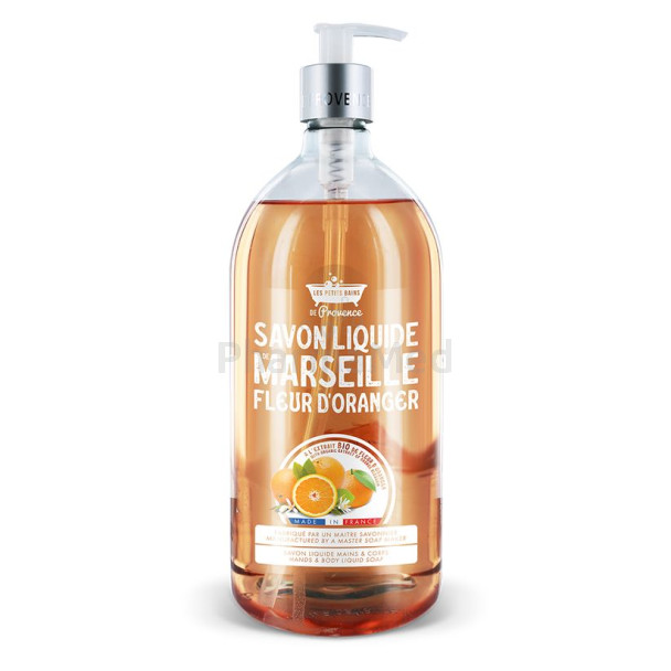 Gel douche fleur d'oranger Les petits bains de Provence - 1L