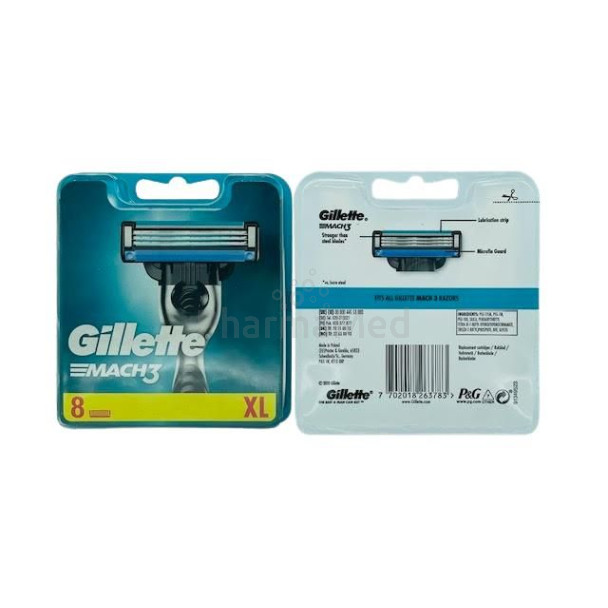 GILLETTE MACH3 Lames XL - 8 lames