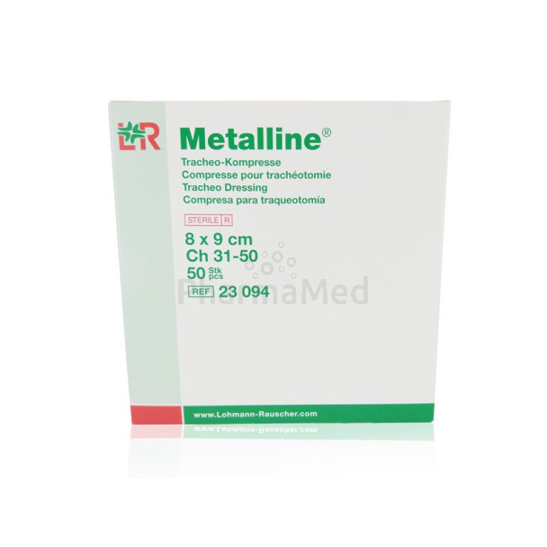 Compresses NT ST métalline trach. 8x9cm(50pc)