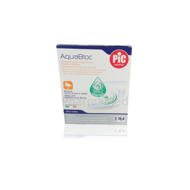AQUABLOC Pansements post-op transp 10x8cm - 5pc