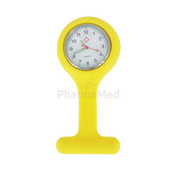 Montre infirmière Anti-choc jaune