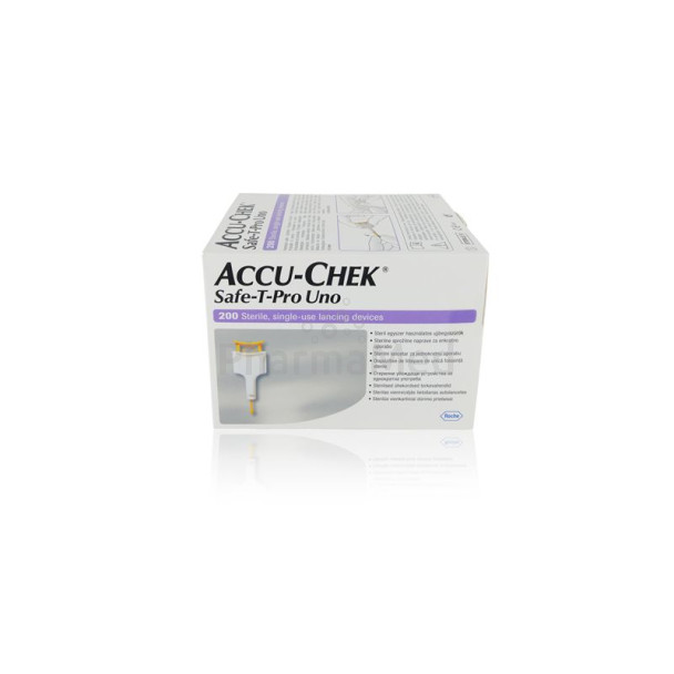 ACCU CHEK SAFE-T-PRO UNO lancettes - 200 pièces