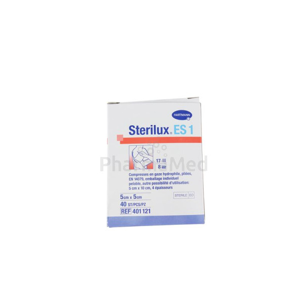 Compresses gaze ST STERILUX 1/1 5x5cm(40x1pc)