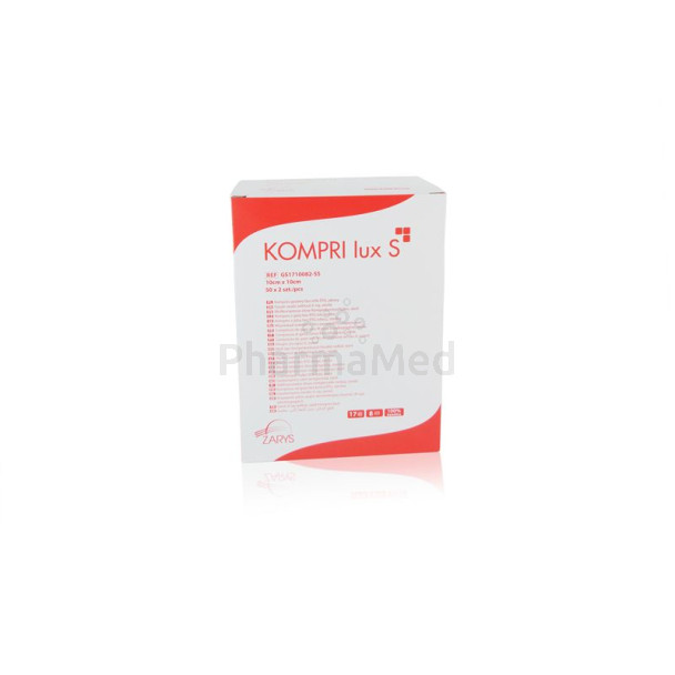 Compresses gaze Stériles ZARYS - 10x10cm - 50x2pc