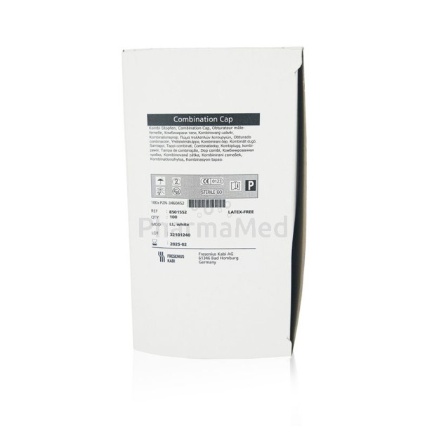 Bouchons luer lock blanc stériles - 100 pièces