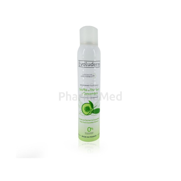 EVOLUDERM Déodorant thé vert/concombre 200ml