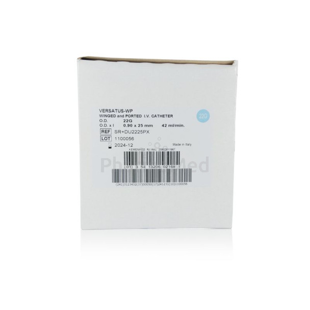 Cath. I.V TERUMO VERSATUS ail+port - 22G25 - 50pc