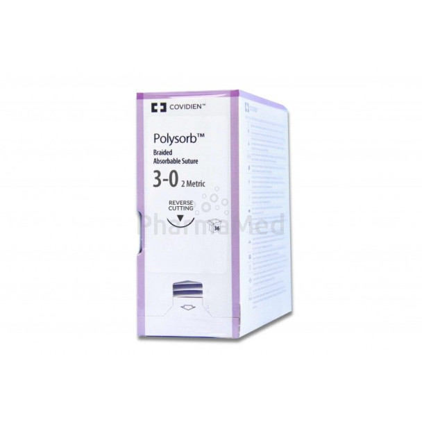 POLYSORB 3/0 C-13 19mm 75cm - 36fils