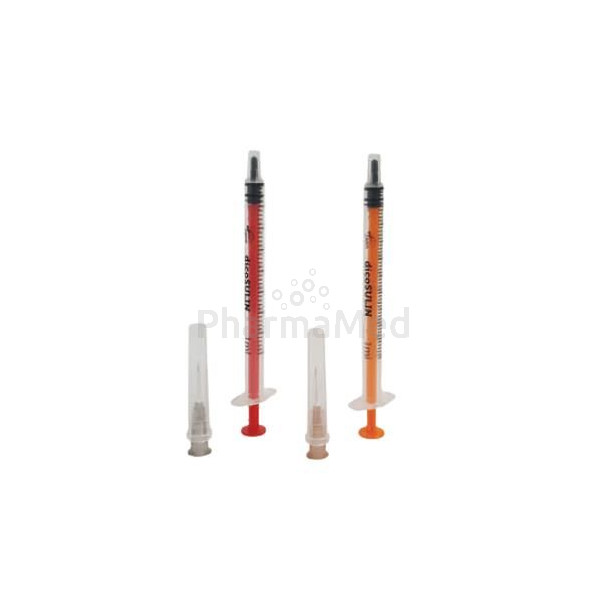 Seringue insuline DicoSulin 1ml (0.40x13mm) (40 I.U/ml) - 100pc