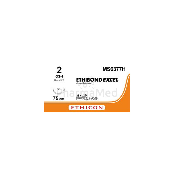 ETHIBOND 2/0 MS6377H OS-4 75cm- 36draden
