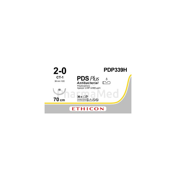 ETICON PDS+ 2/0 PDP339H CT-1 1/2 - 36fils
