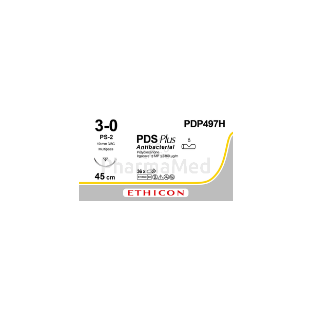 PDS PLUS+ USP3/0 PDP497H PS-2 19mm 45cm - 36 fils