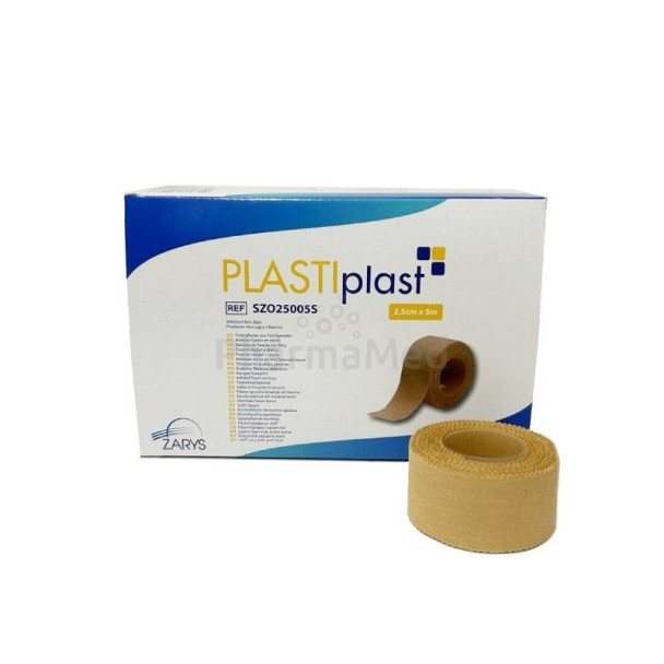 PLASTIPLAST Sparadrap textile 2.5cmx5m - 12rlx