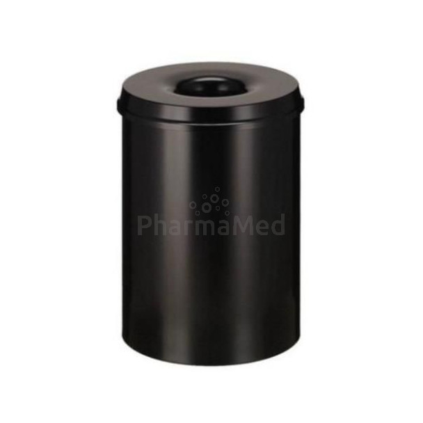 Poubelle anti-feu noir 110 L - 1pc
