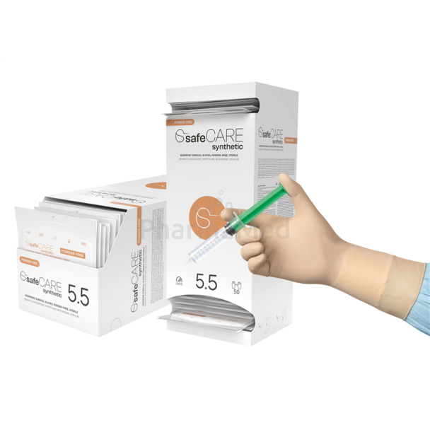 SafeCare steriele, poedervrije neopreen chirurgische handschoenen - M5.5